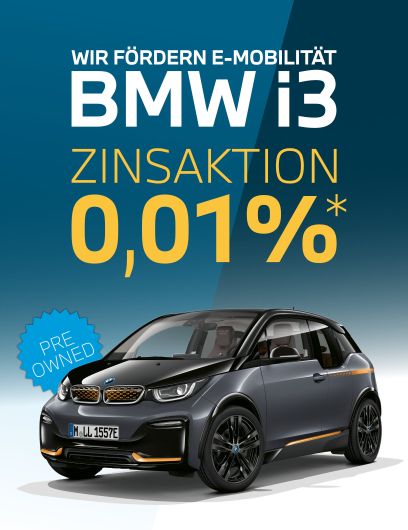 BMW i3 Zinsaktion 0,01 %